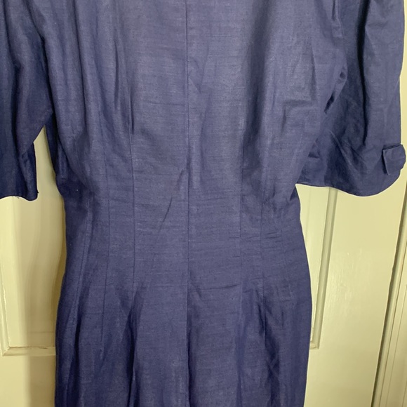 Che Bella Vintage Linen/Cotton dress- made in Hong Kong - Picture 8 of 11